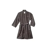 tom tailor 0100300 peignoir de bain kimono taille, torchon, dark grey, s