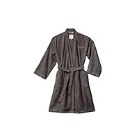 tom tailor 0100300 peignoir de bain kimono taille, torchon, dark grey, m