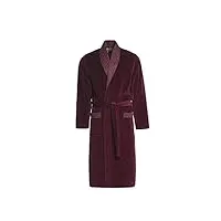 robe de chambre pour hommes revise re-101 – velours – rouge bordeaux– 3xl