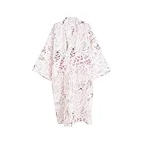 kimono robe yukata peignoir de bain pour femme - multicolore - l