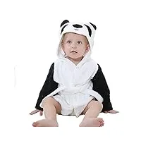 minuya bébé garçon/fille mignon animal doux peignoir en coton capuche serviettes de bain pour bébé …