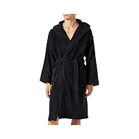 arena peignoir unisexe soft robe core, black white, xxl