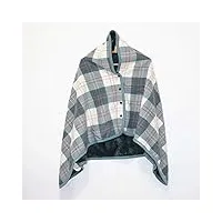 jyyx multi-function plaid molleton nap shawl couverture automne et l'hiver intérieur extérieur chaud et doux cardigan cape pour hommes, femmes et enfants,80 * 135cm