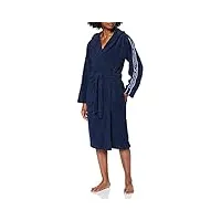 giorgio emporio armani swimwear bathrobe bold logo tape ruban audacieux pour peignoir, navy blue, m mixte