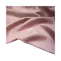 muyunxi tissu en satin soyeux tissu de doublure utilisé pour chemise de nuit peignoir décoration de mariage robe et craft matière 150 cm de large vendu au 2 mètre(color:rose nude)