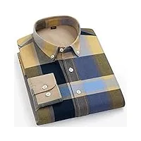 zying pure cotton hommes oxford chemises à rayures plaid business business homme button up shirt (color : p, size : 40 175cm 65kg)