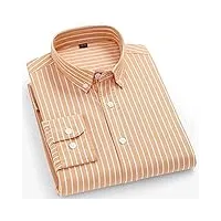 zying pure cotton hommes oxford chemises à rayures plaid business business homme button up shirt (color : n, size : 42 180cm 75kg)