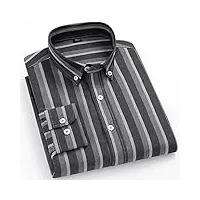zying pure cotton hommes oxford chemises à rayures plaid business business homme button up shirt (color : o, size : 41 175cm 70kg)