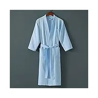 zying peignoir automne et hiver pour hommes long peignoir absorbant serviette gaufrée peignoir vêtements de maison (color : a, size : l code)