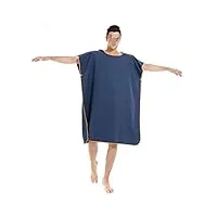 Épaisse serviette de plage à capuchon changeant robe poncho microfibre robe à capuche rapide sec for surfer la natation et la plage convient aux hommes femmes adultes ( color : green , size : 110*90 )