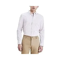 dockers chemise à manches longues signature comfort flex pour homme (standard et grand et grand), quartz rose - hemingway plaid, taille l