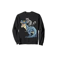 raton laveur - torchon de panda t-rex sweatshirt
