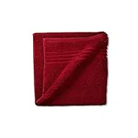 kela - serviette de bain leonora rouge