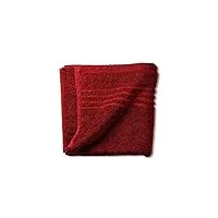 kela - serviette de toilette leonora rouge