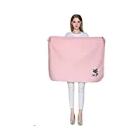 rafcar combinaison de radioprotection,tissu faraday vêtements de maternité anti-radiations couverture anti-rayonnement détachable à trois couches pour femmes enceintes,pink-doublelayer