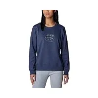 columbia hart mountain ii graphic crew, bruyère nocturne, plaid ours, s femme
