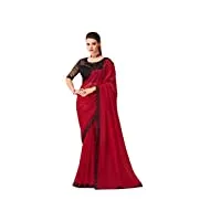 bollywood 8022 parure de lit en soie indienne pour femme rouge, comme sur l'image, défaut