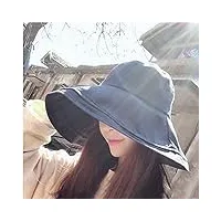 mgwye chapeau de soleil femme crème solaire grand long chapeau Été tout chapeau de soleil couverture visage chapeau de pêcheur