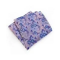 netfen mouchoirs carrés de banquet for hommes, mouchoir de poche de costume for hommes d'affaires de fleur de prunier serviette de table en soie de poitrine (color : fj-xm14)