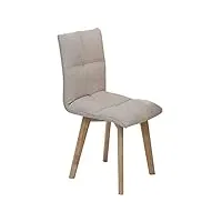 chaises de cuisine chaise de table d'ordinateur cadre en bois chaise de salle à manger couverture en lin dossier rembourré chaise de bureau chaise de maquillage facile à assembler,kaki
