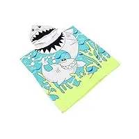 cabilock 2 pièces cape de serviette de bain pour enfants serviette de bain en microfibre serviette poncho à capuche de plage couverture de serviette tout- polyester enveloppé