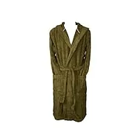 tommy hilfiger peignoir éponge homme à capuche avec logo brodé article um0um02373 robe en serviette, ms2 putting green, s