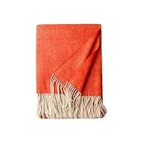 dbfbdtu cashmare Écharpe chaude pour femme Épais pashmina wraps tassel laine couverture châle, orange, 200x145cm