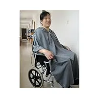 saruel couverture pour fauteuil roulant, vêtements châle en velours épais, couverture polyvalente épaississante, couverture pour fauteuil roulant pour personnes âgées, temps froid