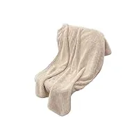 jushz grande serviette de bain drap de bain linge de bain serviette de plage microfibre femme séchage rapide polaire corail épaissie adulte (brown,70x140cm)