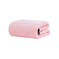 grande serviette de bain drap de bain linge de bain serviette de plage microfibre grande taille plage homme femme adulte doux confortable pas facile à boulocher durable (pink,90x180cm)