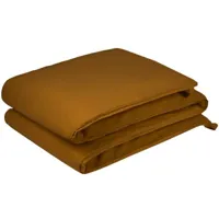 tour de lit déhoussable wabi-sabi en coton golden brown
