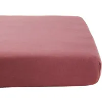 drap housse en coton bio bois de rose (60 x 120 cm)