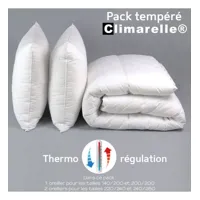 pack climarelle® thermorégulation couette temperee+oreiller