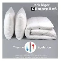 pack climarelle® thermorégulation couette legere + oreiller