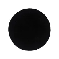 vidaxl napperons 4 pcs noir plain 38 cm rond coton 133844
