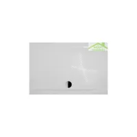 grand receveur de douche quadrant en marbre riho kolping db36 140x90x3 cm - sans tablier db36