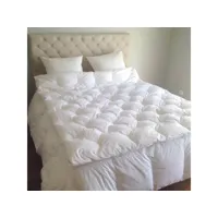 jeté de lit blanc blanc 140x160 cm 30% duvet neuf