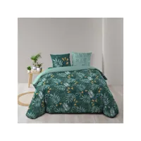 parure de lit clémence vert 260x240 cm