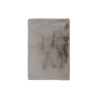 paris prix - tapis de bain doux antidérapant rabbit gris clair 70 x 130 cm
