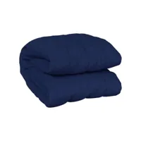 elegant couverture lestée - couverture pondérée bleu 200x200 cm 9 kg tissu unique