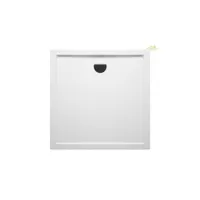receveur de douche acrylique rectangulaire riho davos 253 100x90x4,5 cm, avec pieds et tablier - sans siphon da61