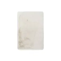 paris prix - tapis de bain doux antidérapant rabbit blanc 50 x 90 cm