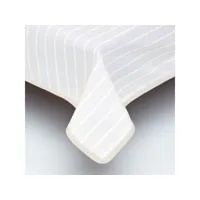 homescapes nappe de table rectangulaire beige à  rayures blanches - 132 x 280 cm kt1260d