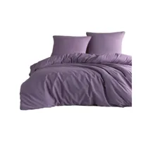 parure de lit uni - violet dimensions - 220x240 par_uni_vio220