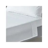 homescapes drap plat uni 100 % coton égyptien 200 fils blanc 240 x 300 cm bl1127f