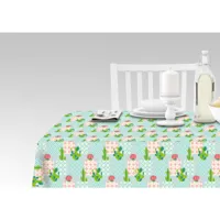nappe avec impression numérique, 100% made in italy nappe antidérapante pour salle à manger, lavable et antitache, modèle bart, cm 180x140 8052773547833