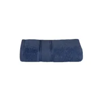homemania serviette douche - pour visage, mains, bain -bleu en coton, 90 x 140 cm
