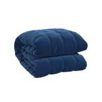 chambre couverture lestée bleu 200x200 cm 9 kg tissu - anti-stress pour adulte 9,47 kg