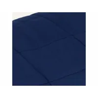 vidaxl couverture lestée bleu 137x200 cm 6 kg tissu