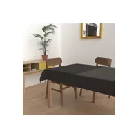 nappe de table soleil d'ocre nappe anti-tâches rectangle 140x300 cm alix noir, par